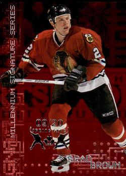 1999-00 Be a Player Millennium Signature Series - Toronto Spring Expo Ruby #55 Brad Brown Front