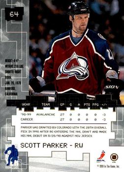 1999-00 Be a Player Millennium Signature Series - Toronto Spring Expo Ruby #64 Scott Parker Back