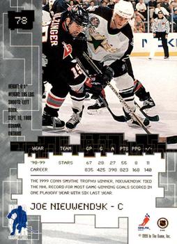 1999-00 Be a Player Millennium Signature Series - Toronto Spring Expo Ruby #78 Joe Nieuwendyk Back