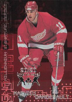 1999-00 Be a Player Millennium Signature Series - Toronto Spring Expo Ruby #95 Mathieu Dandenault Front