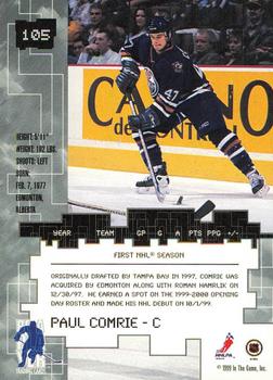 1999-00 Be a Player Millennium Signature Series - Toronto Spring Expo Ruby #105 Paul Comrie Back