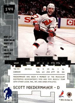 1999-00 Be a Player Millennium Signature Series - Toronto Spring Expo Ruby #144 Scott Niedermayer Back