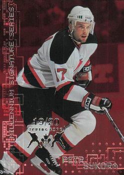 1999-00 Be a Player Millennium Signature Series - Toronto Spring Expo Ruby #145 Petr Sykora Front