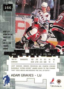 1999-00 Be a Player Millennium Signature Series - Toronto Spring Expo Ruby #166 Adam Graves Back