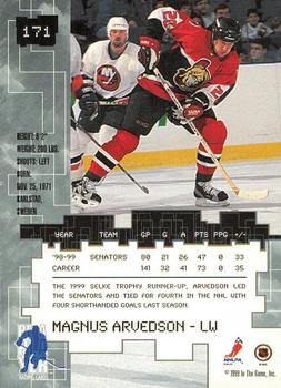1999-00 Be a Player Millennium Signature Series - Toronto Spring Expo Ruby #171 Magnus Arvedson Back