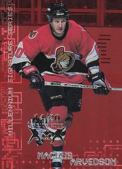 1999-00 Be a Player Millennium Signature Series - Toronto Spring Expo Ruby #171 Magnus Arvedson Front