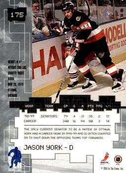 1999-00 Be a Player Millennium Signature Series - Toronto Spring Expo Ruby #175 Jason York Back
