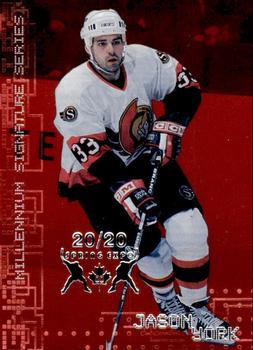 1999-00 Be a Player Millennium Signature Series - Toronto Spring Expo Ruby #175 Jason York Front