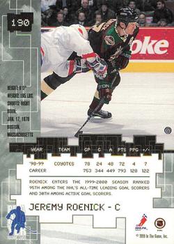 1999-00 Be a Player Millennium Signature Series - Toronto Spring Expo Ruby #190 Jeremy Roenick Back