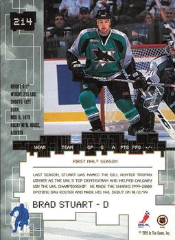 1999-00 Be a Player Millennium Signature Series - Toronto Spring Expo Ruby #214 Brad Stuart Back