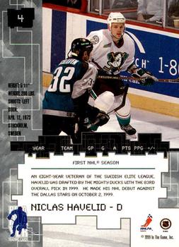 1999-00 Be a Player Millennium Signature Series - Toronto Spring Expo Silver #4 Niclas Havelid Back