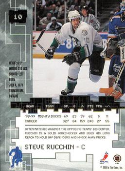 1999-00 Be a Player Millennium Signature Series - Toronto Spring Expo Silver #10 Steve Rucchin Back