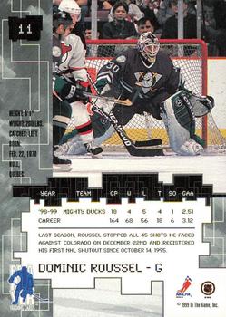1999-00 Be a Player Millennium Signature Series - Toronto Spring Expo Silver #11 Dominic Roussel Back