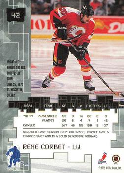 1999-00 Be a Player Millennium Signature Series - Toronto Spring Expo Silver #42 Rene Corbet Back