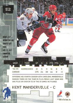 1999-00 Be a Player Millennium Signature Series - Toronto Spring Expo Silver #52 Kent Manderville Back
