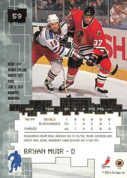 1999-00 Be a Player Millennium Signature Series - Toronto Spring Expo Silver #59 Bryan Muir Back