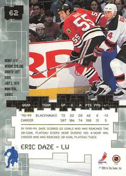 1999-00 Be a Player Millennium Signature Series - Toronto Spring Expo Silver #62 Eric Daze Back