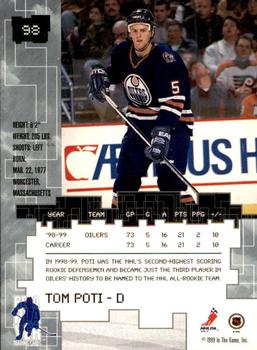 1999-00 Be a Player Millennium Signature Series - Toronto Spring Expo Silver #98 Tom Poti Back