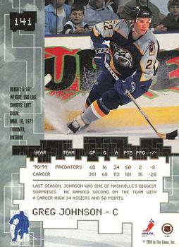 1999-00 Be a Player Millennium Signature Series - Toronto Spring Expo Silver #141 Greg Johnson Back