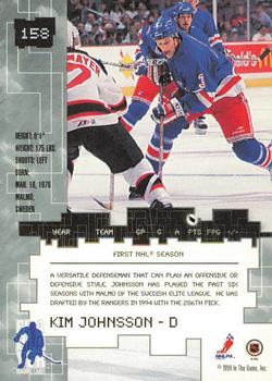 1999-00 Be a Player Millennium Signature Series - Toronto Spring Expo Silver #158 Kim Johnsson Back