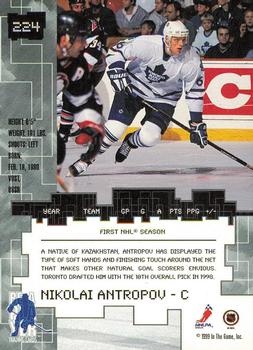1999-00 Be a Player Millennium Signature Series - Toronto Spring Expo Silver #224 Nikolai Antropov Back