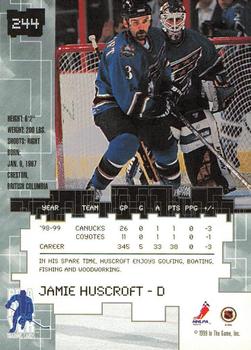 1999-00 Be a Player Millennium Signature Series - Toronto Spring Expo Silver #244 Jamie Huscroft Back