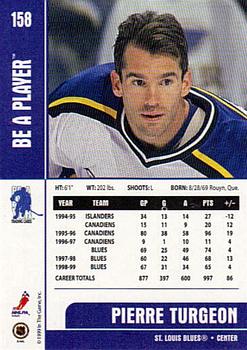 1999-00 Be a Player Memorabilia - Toronto Fall Expo #158 Pierre Turgeon Back