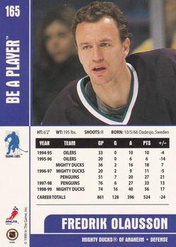 1999-00 Be a Player Memorabilia - Toronto Fall Expo #165 Fredrik Olausson Back