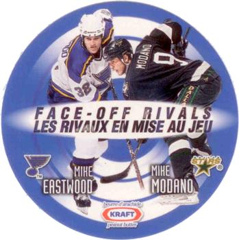 1999-00 Kraft / Post Collection - Kraft Peanut Butter Face-Off Rivals #NNO Mike Eastwood / Mike Modano  Front