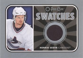 2006-07 O-Pee-Chee - Swatches #S-HS Henrik Sedin Front