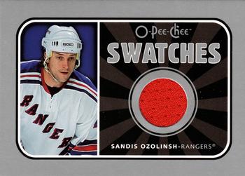 2006-07 O-Pee-Chee - Swatches #S-SO Sandis Ozolinsh Front