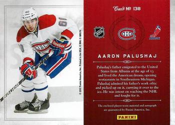 2011-12 Panini Rookie Anthology #138 Aaron Palushaj Back