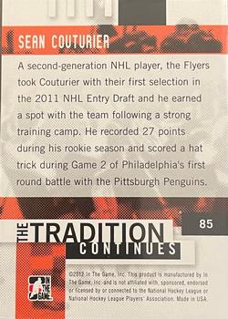 2011-12 In The Game Broad Street Boys #85 Sean Couturier Back