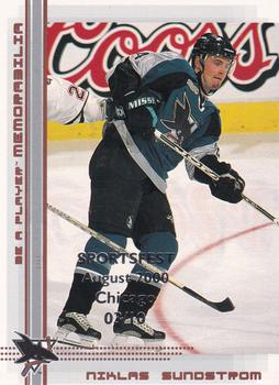 2000-01 Be a Player Memorabilia - Chicago Sportsfest Copper #256 Niklas Sundstrom Front
