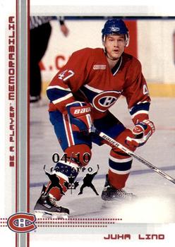 2000-01 Be a Player Memorabilia - Toronto Fall Expo Ruby #63 Juha Lind Front