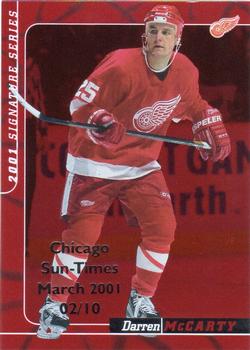 2000-01 Be a Player Signature Series - Chicago Sun-Times Ruby #59 Darren McCarty Front