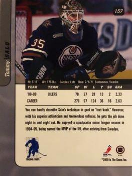 2000-01 Be a Player Signature Series - Toronto Spring Expo Bronze #157 Tommy Salo Back