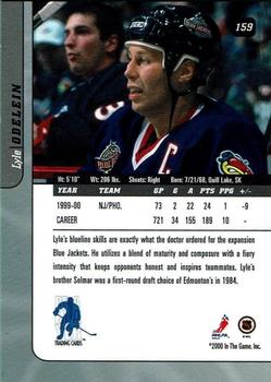 2000-01 Be a Player Signature Series - Toronto Spring Expo Bronze #159 Lyle Odelein Back