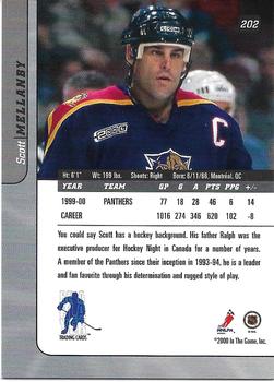 2000-01 Be a Player Signature Series - Toronto Spring Expo Bronze #202 Scott Mellanby Back