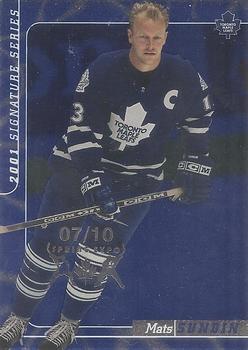 2000-01 Be a Player Signature Series - Toronto Spring Expo Sapphire #34 Mats Sundin Front
