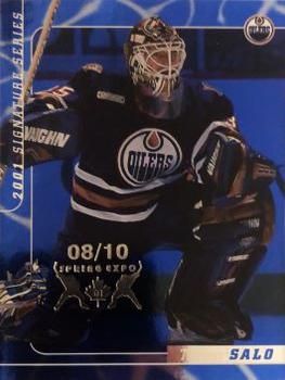 2000-01 Be a Player Signature Series - Toronto Spring Expo Sapphire #157 Tommy Salo Front