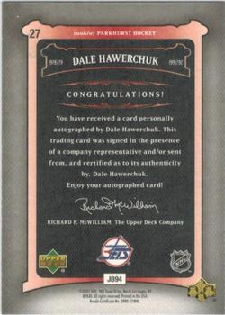 2006-07 Parkhurst - Autographs #27 Dale Hawerchuk Back