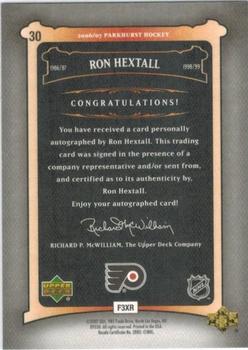 2006-07 Parkhurst - Autographs #30 Ron Hextall Back