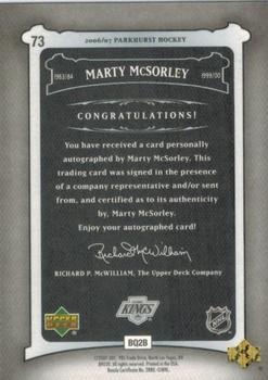 2006-07 Parkhurst - Autographs #73 Marty McSorley Back