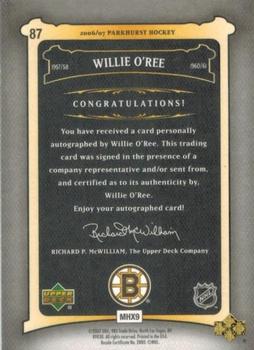 2006-07 Parkhurst - Autographs #87 Willie O'Ree Back