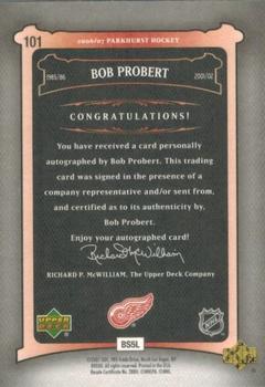 2006-07 Parkhurst - Autographs #101 Bob Probert Back
