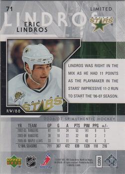 2006-07 SP Authentic - Limited #71 Eric Lindros Back