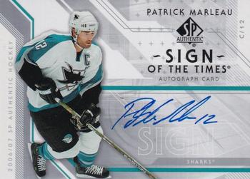 2006-07 SP Authentic - Sign of the Times #ST-PM Patrick Marleau Front