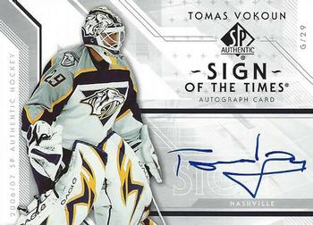 2006-07 SP Authentic - Sign of the Times #ST-TV Tomas Vokoun Front
