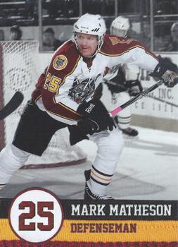 2011-12 Vienna Beef Chicago Wolves (AHL) #16 Mark Matheson Front